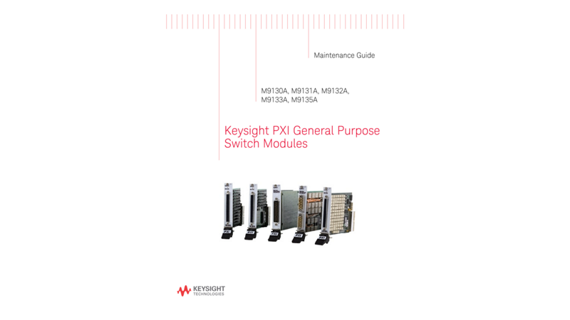 PXI General Purpose Switch Modules Maintenance Guide